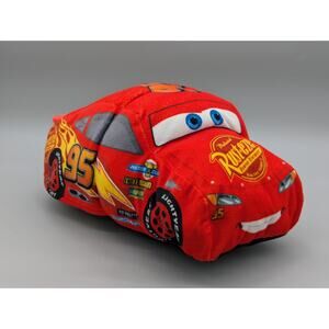 Disney Movie Cars 3 Lightning McQueen Reversible Dinoco Flipazoo Pillow Plush